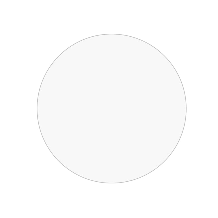 Round clear tempered glass screen protector film