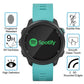 Tempered glass screen protector for smartwatch display with 2.5D rounded edges.
