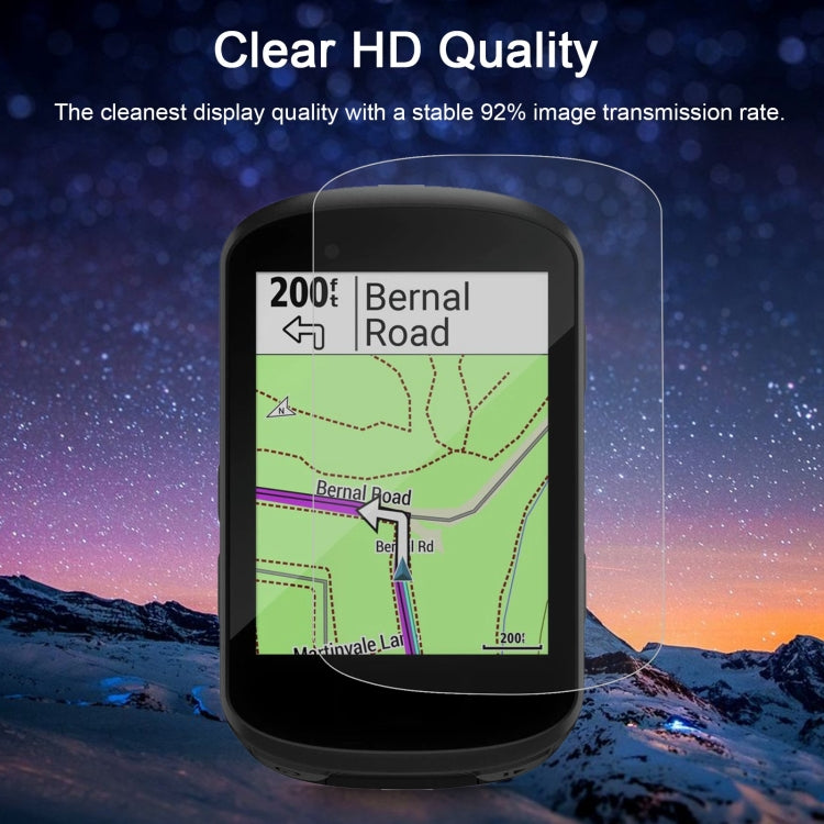 Tempered glass screen protector for Garmin Edge 530, clear HD quality with 92% transmission