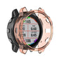 TPU half-coverage smartwatch protective case, rose gold clear front with black back