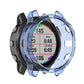 TPU half-coverage smartwatch protective case, blue clear front over smartwatch