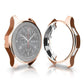 Rose gold TPU shockproof watch case with raised bezel and side grip guards
