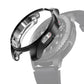 Black TPU shockproof watch case with raised bezel and access cutouts
