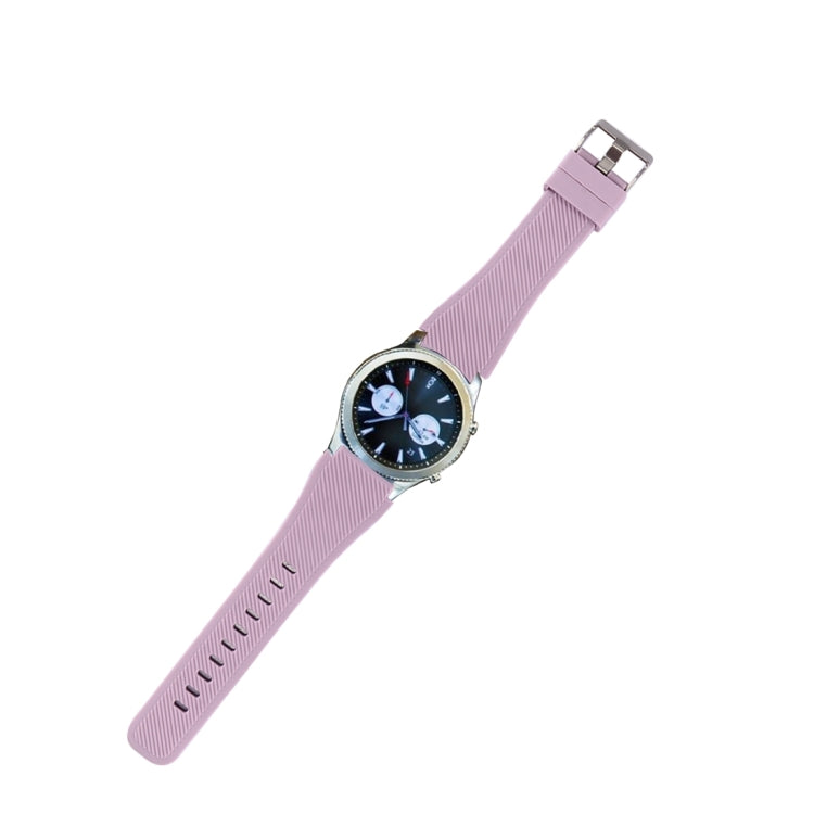 Purple silicone watch band for Samsung Gear S3 Classic with metal buckle
