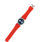 Red silicone watch band for Samsung Gear S3 Classic with metal buckle and holes