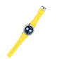 Yellow silicone watch band for Samsung Gear S3 Classic with metal buckle and holes