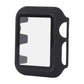 Black PC protective case with clear smartwatch screen cover and side cutouts