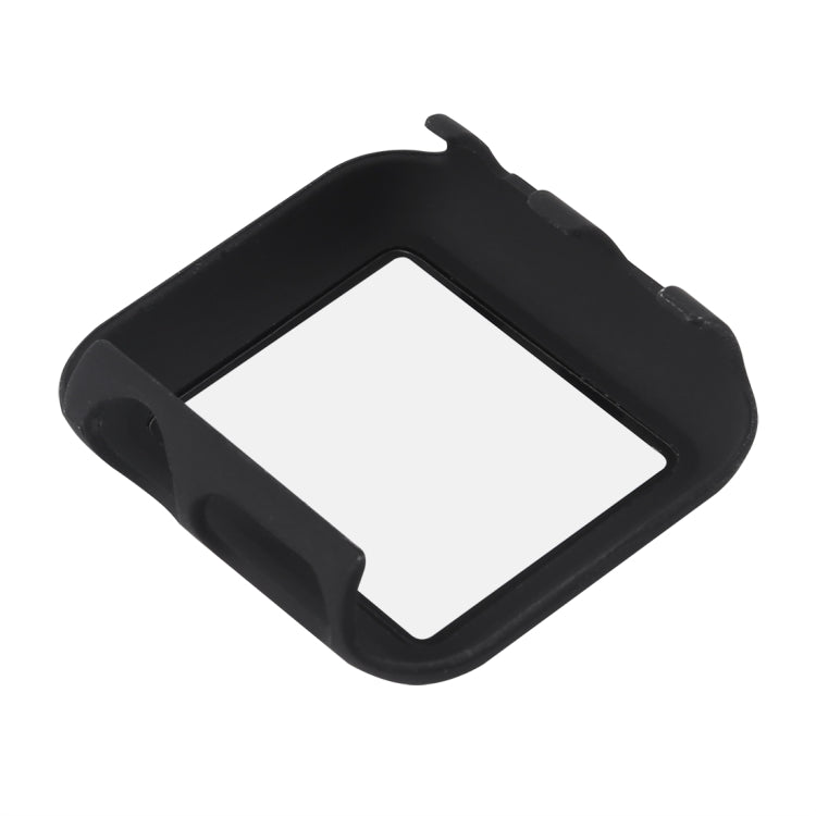 Black PC protective case back with raised bezel and clear screen window