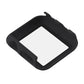 Black protective smartwatch case with clear screen opening and side button cutouts