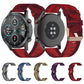 22mm stripe weave nylon watch band in multiple colors with buckle clasp