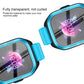 Clear tempered glass screen protector set for blue kids smartwatch, curved edges