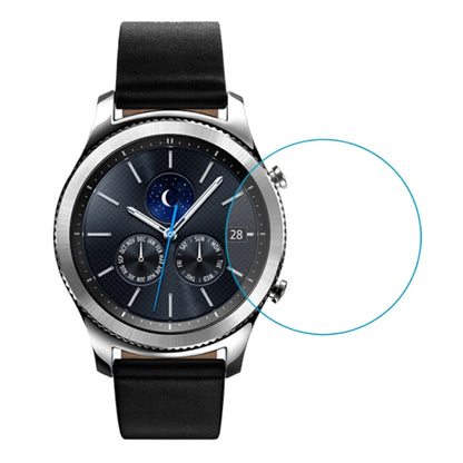 27mm round tempered glass watch screen protector film, clear curved edge