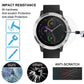 Transparent impact-resistant tempered glass screen protector for smartwatch