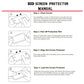 HD screen protector manual with step-by-step installation and alignment guide