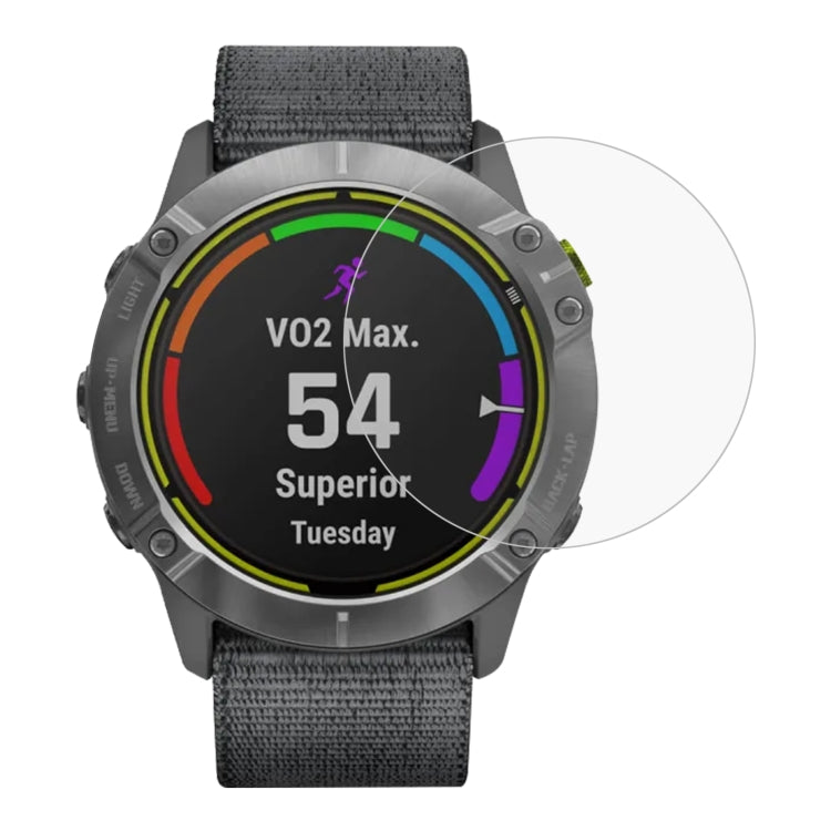 Tempered glass screen protector film for Garmin Enduro smartwatch, clear 2.5D rounded edge