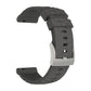 Silicone watch band in grey with textured pattern and metal clasp for SUUNTO Sport Baro