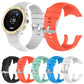 Silicone watch bands set in multiple colors with matching SUUNTO-style clasp.