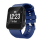 Silicone sport watch band for Garmin Forerunner 35 with blue silicone strap and watch