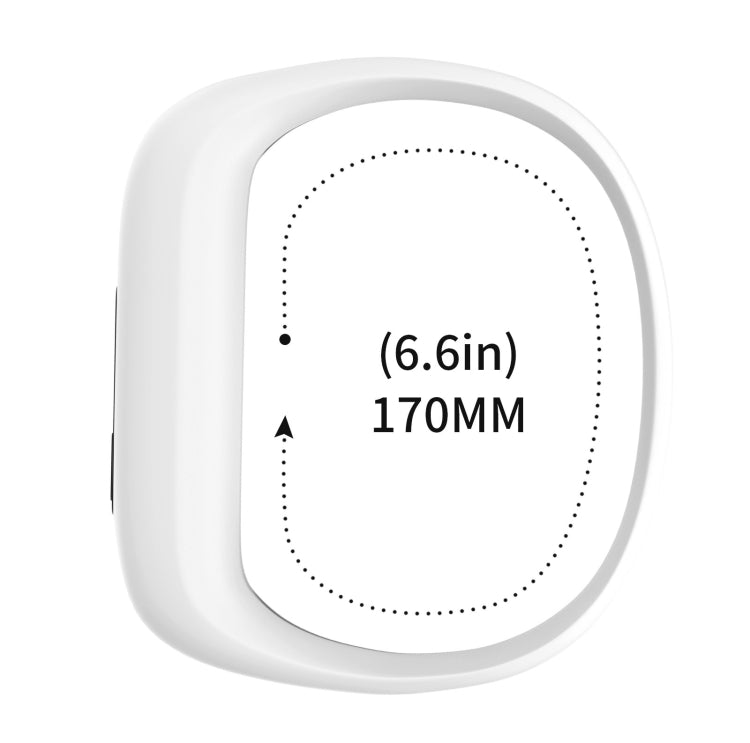 White silicone sport watch band with rectangular connector window and smooth edge