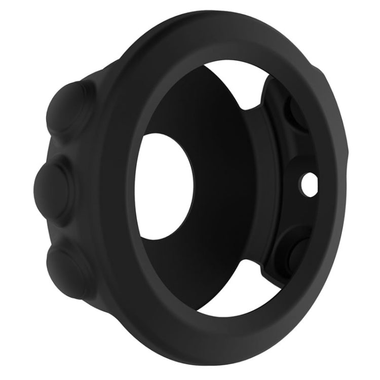 Black silicone protective case for Garmin Fenix 5 with side button cutouts