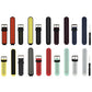 Set of two-tone silicone sport watch bands in multiple colors with metal buckle pins