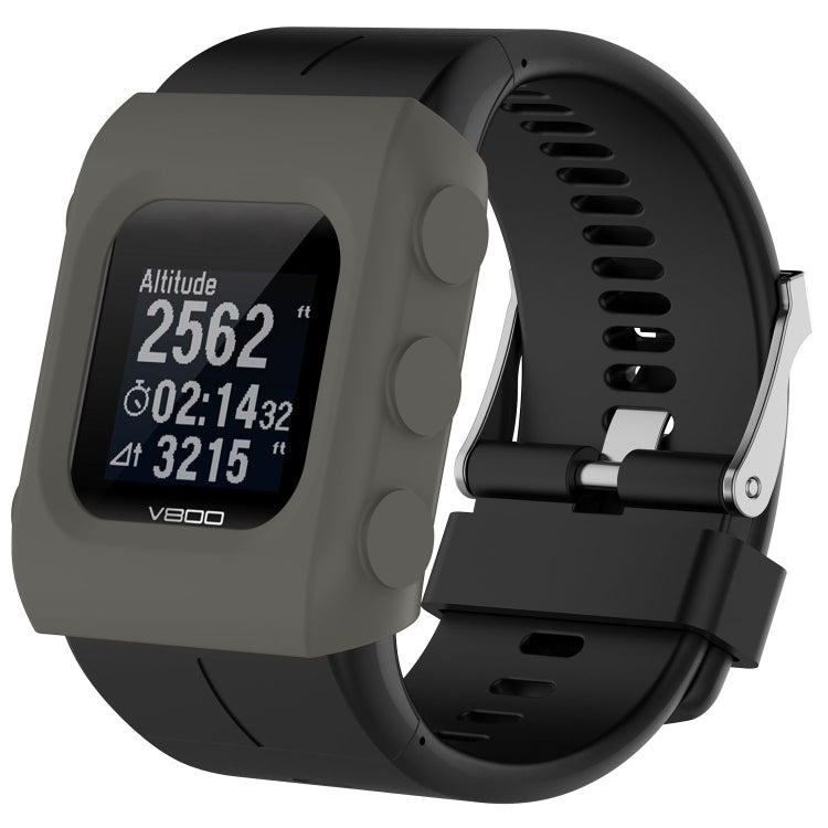 Grey silicone protective case for POLAR V800 watch