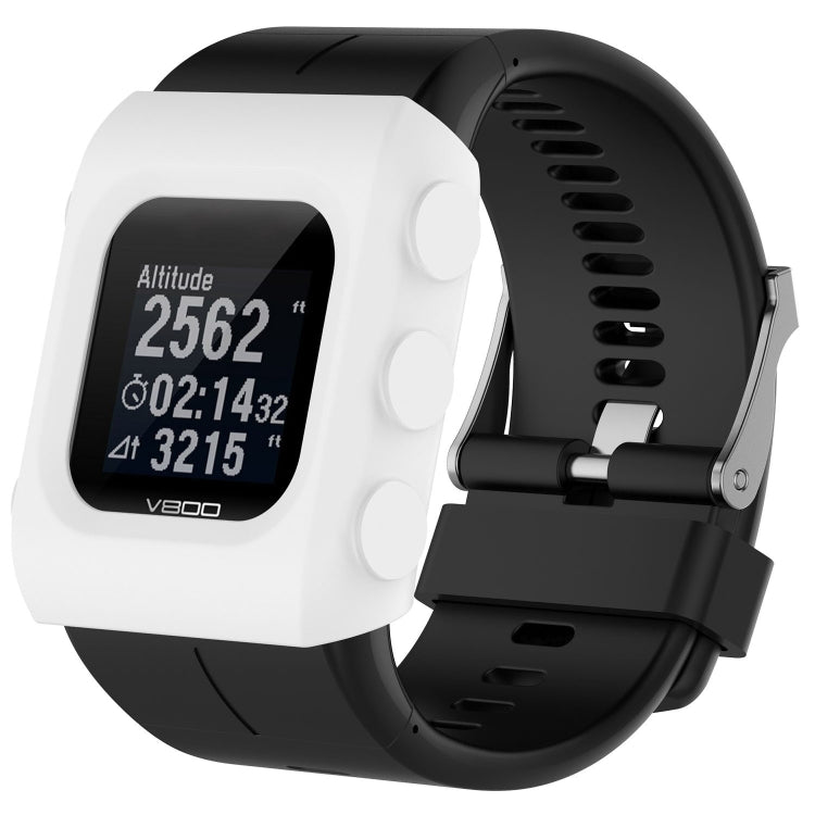 White silicone protective case for POLAR V800 watch
