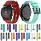 22mm silicone watch band color options, multiple bands shown with buckles