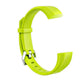 Children silicone twilled watch band for Fitbit Ace, light green with metal clasp
