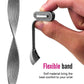 Flexible stainless steel mesh magnet watch band with magnetic connector end
