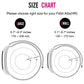 Small size chart for stainless steel mesh magnet watch band, 130–170 mm wrist