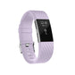 Adjustable sport watch band with diamond pattern, light purple strap and metal buckle