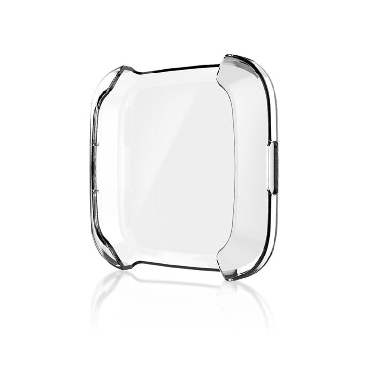 Transparent clear TPU watch case with protective bumper for Fitbit Versa smartwatch