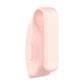 Pink silicone watch case back view with side button and clip loop