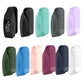 Multiple silicone watch case colors with screen windows and clip button openings