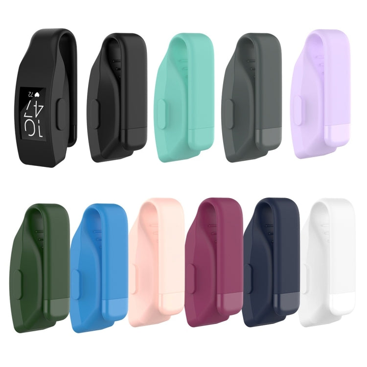 Multiple silicone watch case colors with screen windows and clip button openings