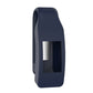 Navy blue silicone watch case with screen window and protective clip loop