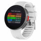 White silicone smartwatch band with buckle for POLAR Vantage V