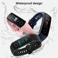 Assorted color silicone smartwatch bands with adjustable buckles and perforated straps
