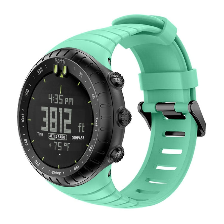 Silicone watch band for Suunto Core in mint green with metal clasp