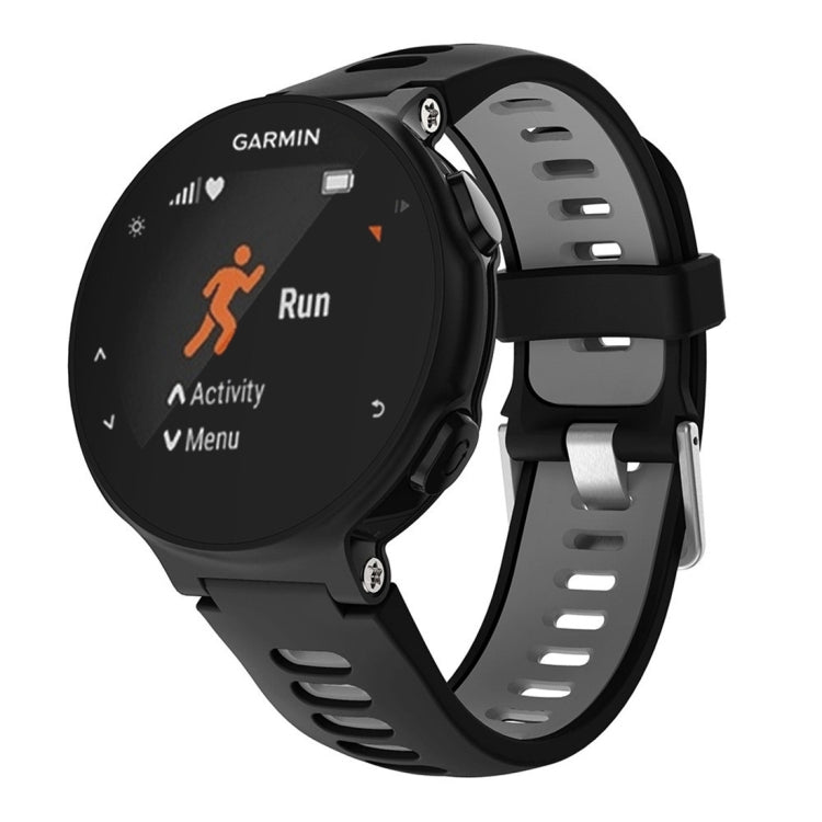 Black silicone smartwatch band with perforated holes and black watch face