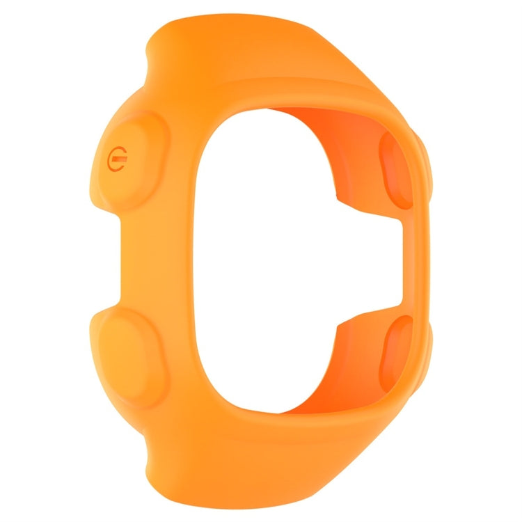 Orange silicone protective case frame with screen and button cutouts