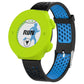 Silicone protective case for Garmin Forerunner 620, bright green with blue perforated strap