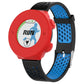 Silicone protective case for Garmin Forerunner 620, red case with blue perforated strap