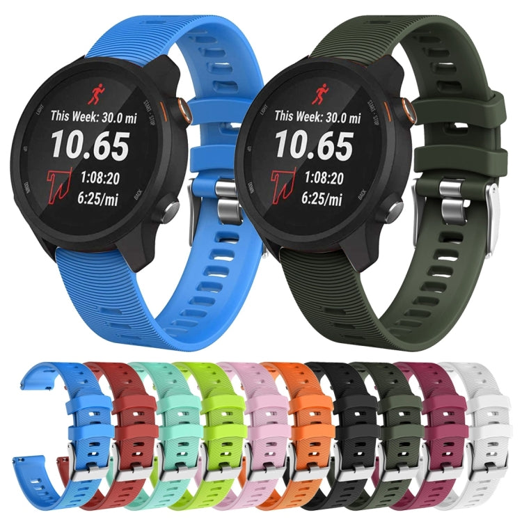 Assorted color silicone smartwatch bands with metal clasp and adjustable strap holes