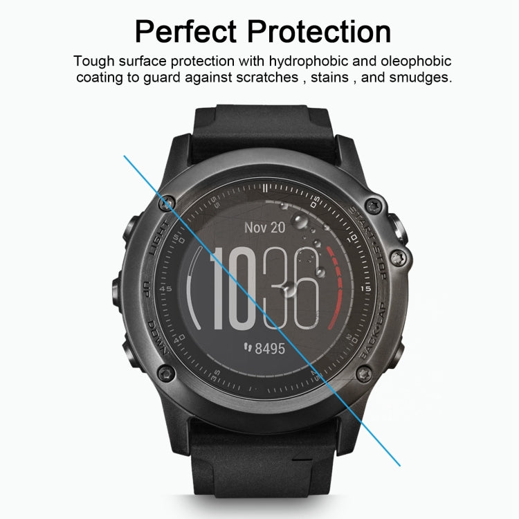 Garmin smartwatch with clear screen protector film