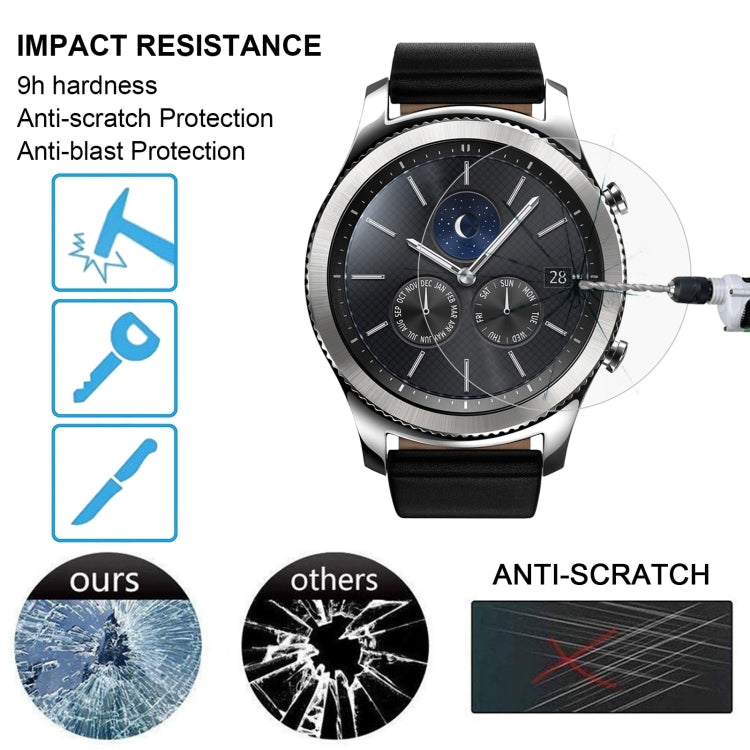 Clear tempered glass screen protector film for smartwatch, anti-scratch impact resistance
