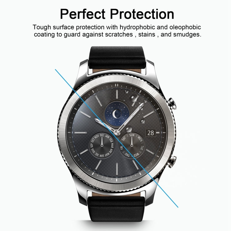 Smartwatch tempered glass screen protector film, clear smooth protective layer