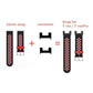 22mm watch strap connector kit with two black clips for band attachment