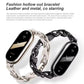 Fashion chain bracelets with fitness watch cases in light and dark colors